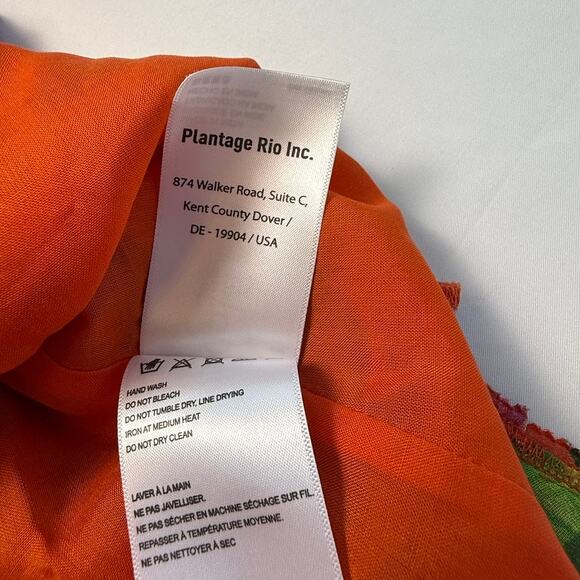 FARM Rio Tropical Patchwork Floral Ruffle Mini Dress Multicolor Boho Size Small - Picture 16 of 16